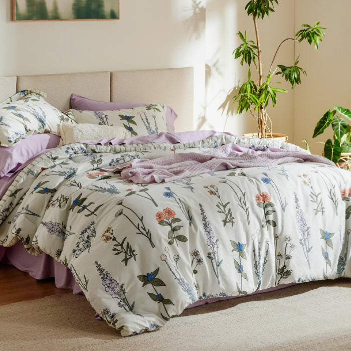 Retro Botanical Comforter Set