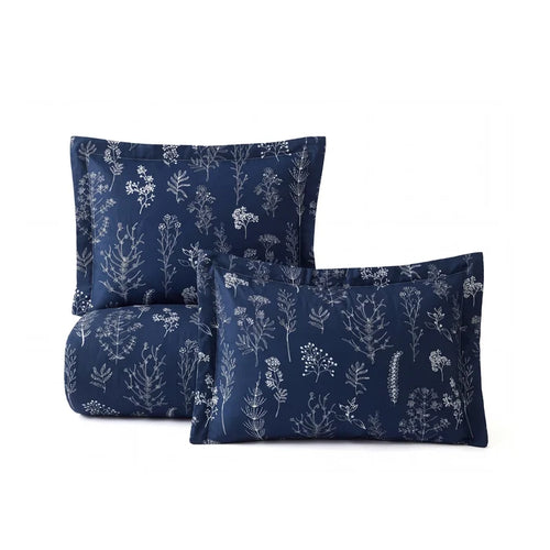 Reversible Floral Print Comforter Set
