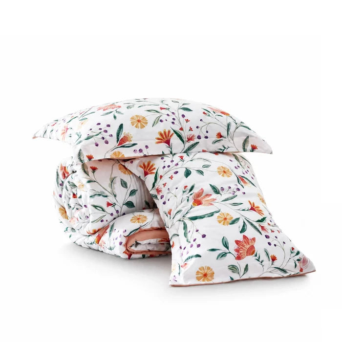 Reversible Pale Duvet Cover Set