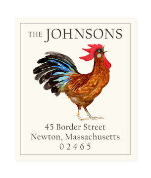 Rooster Rouge - Return Address Labels