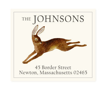 Running Hare - Return Address Labels