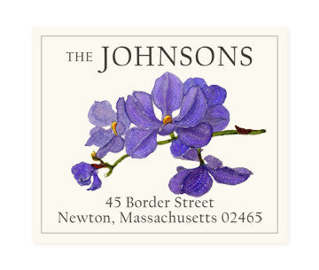 Sapphire Orchid - Return Address Labels