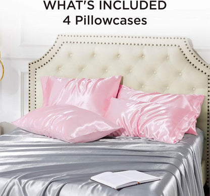 GentleSoft™ Satin Pillowcases 2 Packs