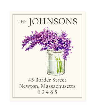 Scented Lilac - Return Address Labels