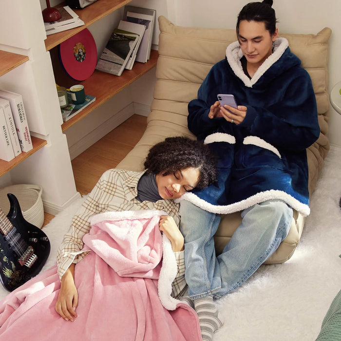 GentleSoft™ Sherpa Fleece Wearable Blanket