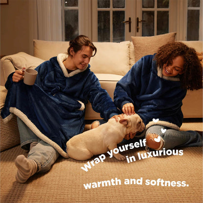 GentleSoft™ Sherpa Fleece Wearable Blanket