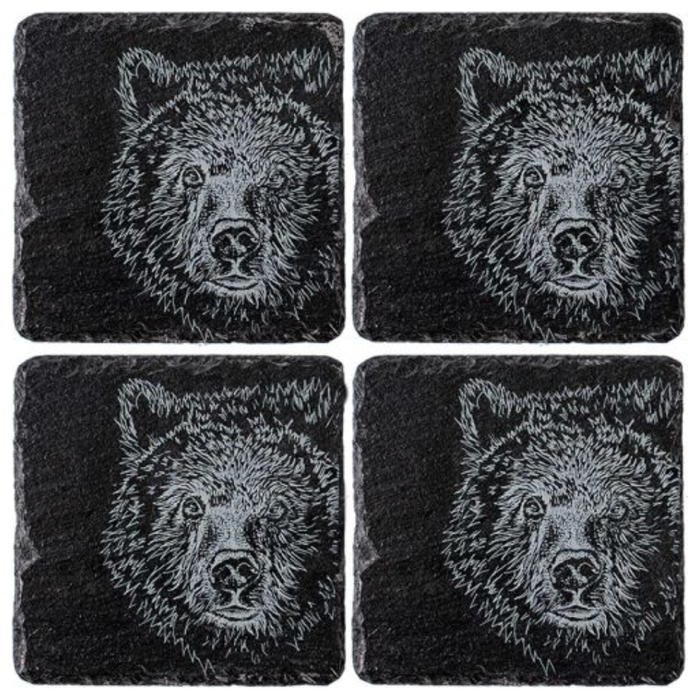 Slate Bear Coasters