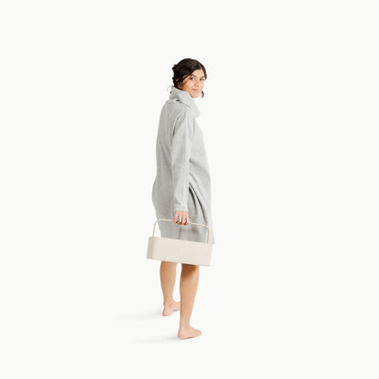 Ivory@Woman holding the Small Ivory Caddy