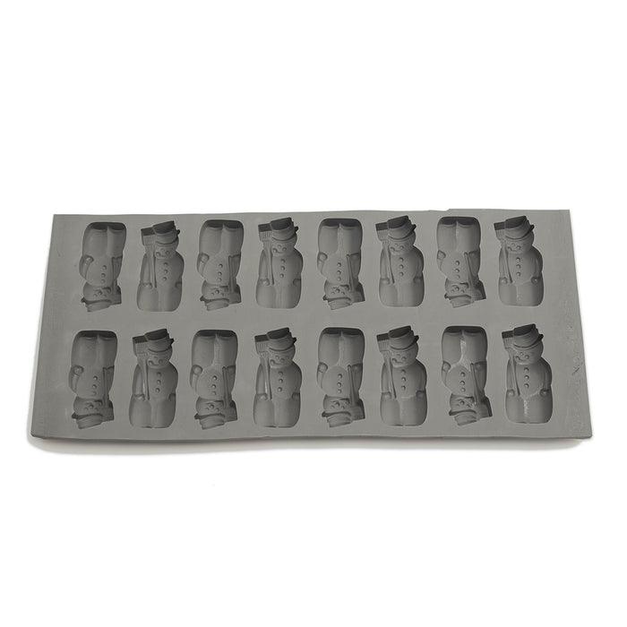 Snowman Candy Mold 16 Cavities
