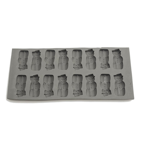 Snowman Candy Mold 16 Cavities