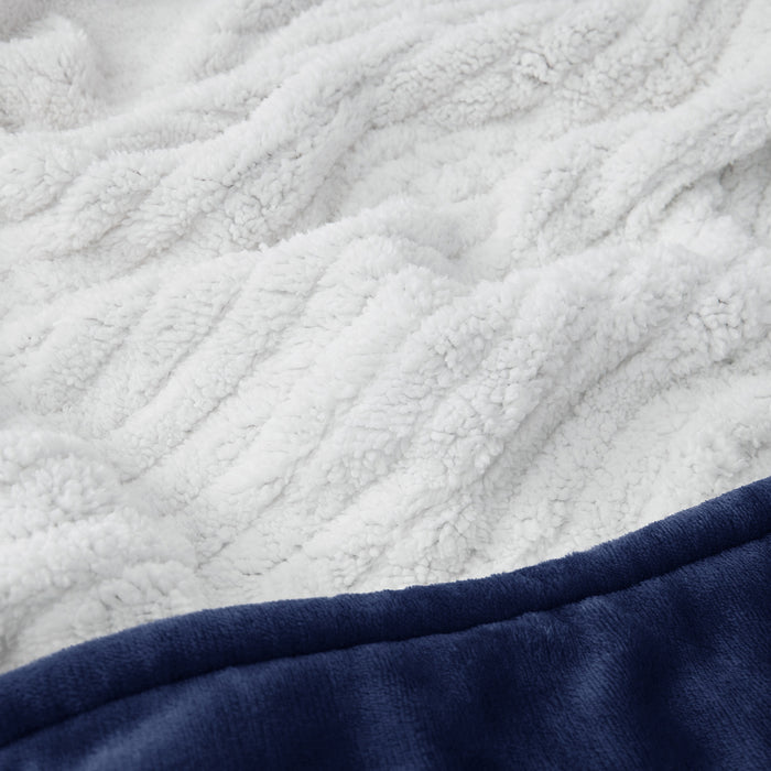 Solid Flannel Heated Blanket