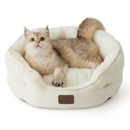 Solid Round Pet Bed