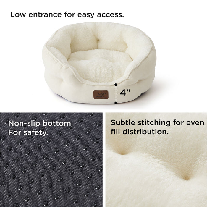 Solid Round Pet Bed
