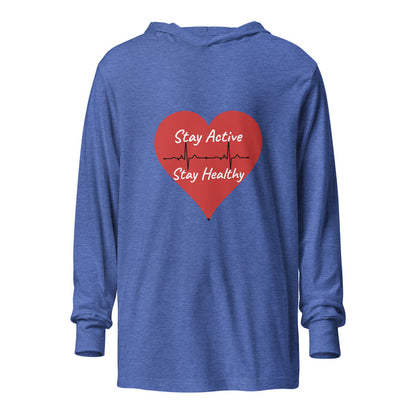 Stay Active Hooded long-sleeve tee