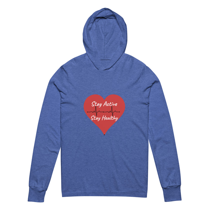 Stay Active Hooded long-sleeve tee