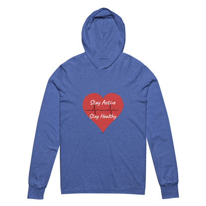 Stay Active Hooded long-sleeve tee