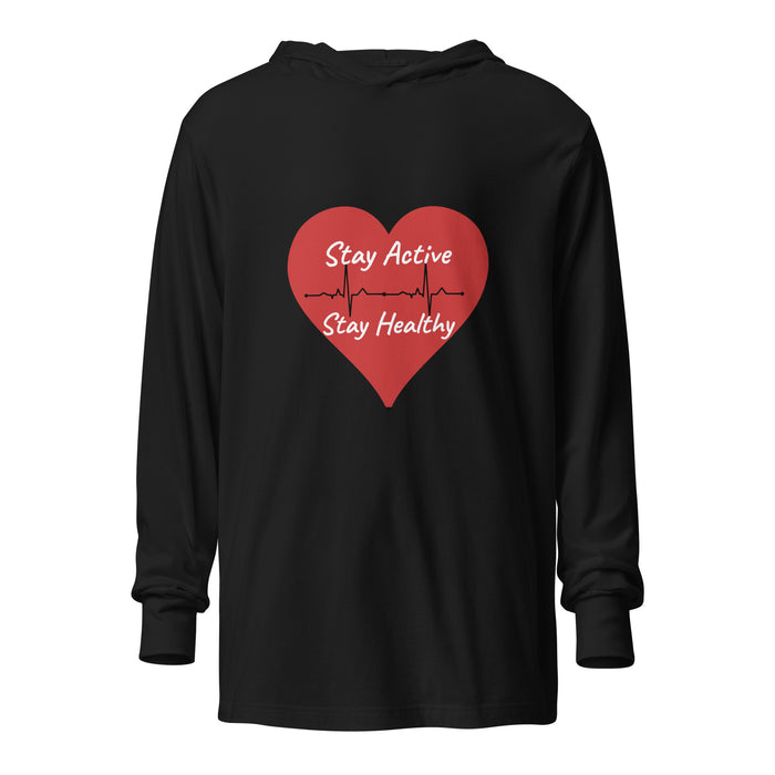 Stay Active Hooded long-sleeve tee