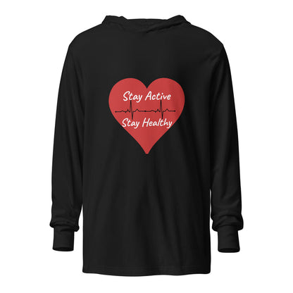 Stay Active Hooded long-sleeve tee