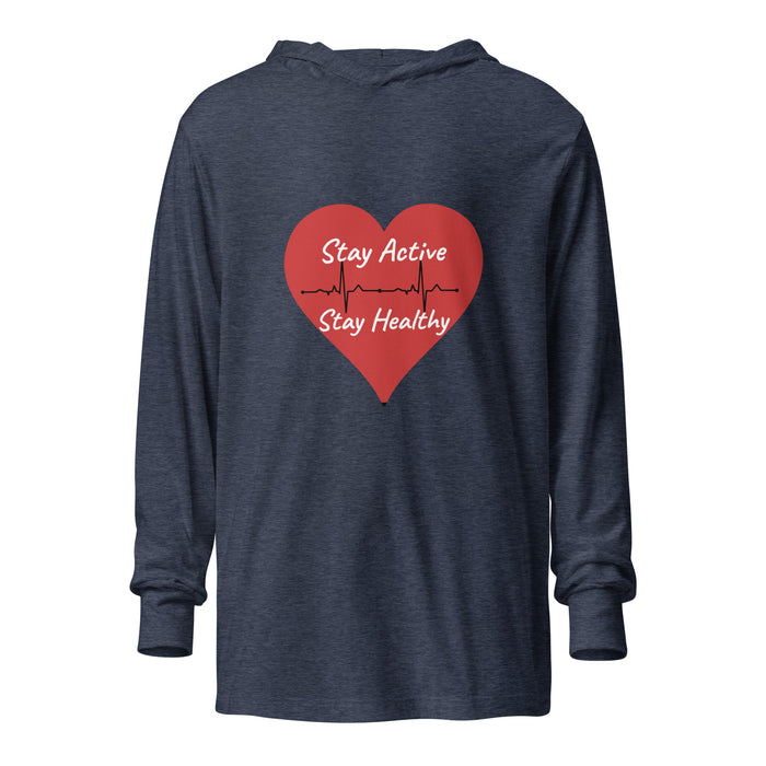 Stay Active Hooded long-sleeve tee
