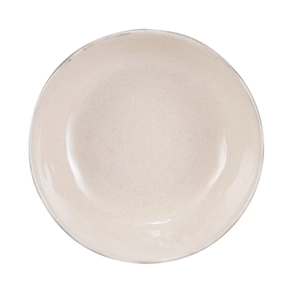 Stoneware Footed Bowl - Cream