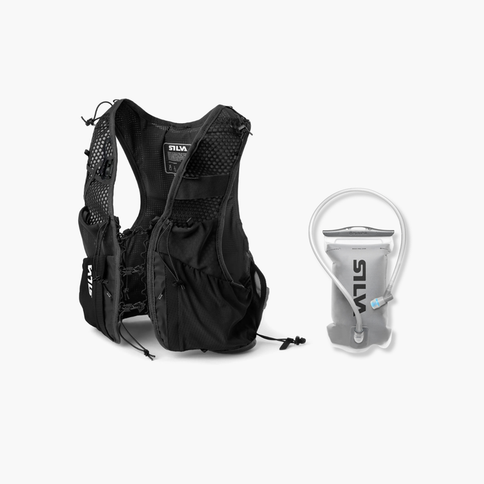 Strive 10 Running Vest Black + Hydration Reservoir V (1L)