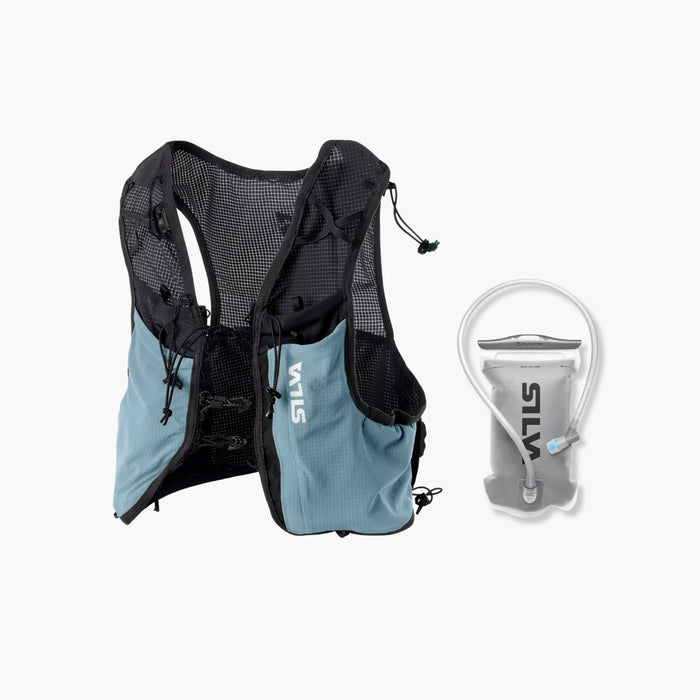 Strive 10L Running Vest Blue + Hydration Reservoir 1L