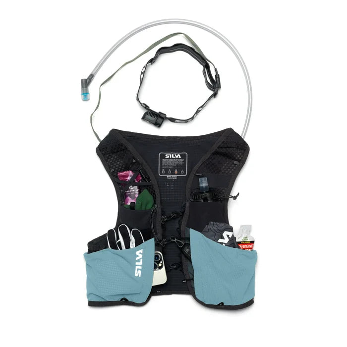Strive 10 Vest Blue SS26 - Front Packed
