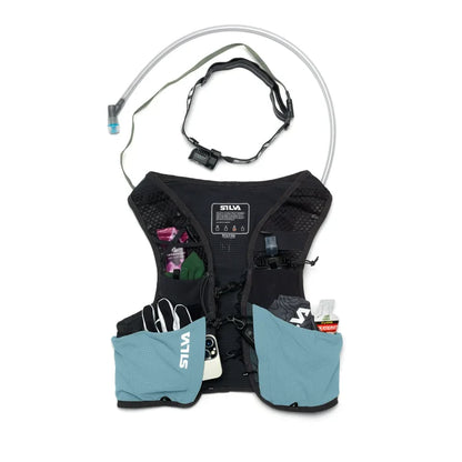 Strive 5 Vest Blue SS26 - Front Packed
