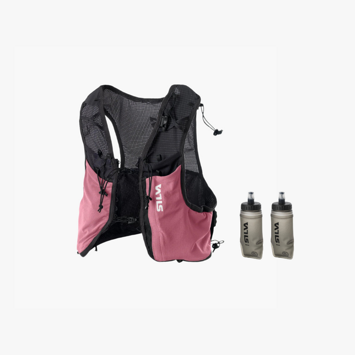 Strive Fly Running Vest Rose + 2 Soft Flasks (250 ml)