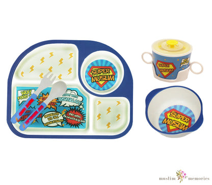 Super Muslim Kids Tableware Gift Set Imaan Kidz
