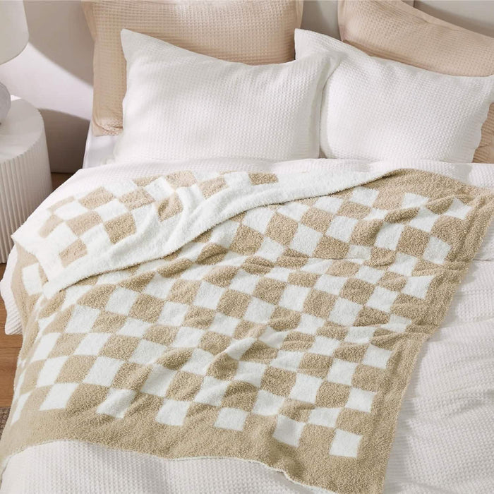 GentleSoft™ Super Soft Reversible Checkerboard Blanket