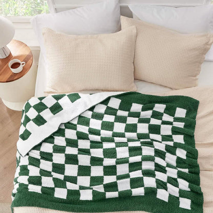 Throw / Checkerboard Sage Green