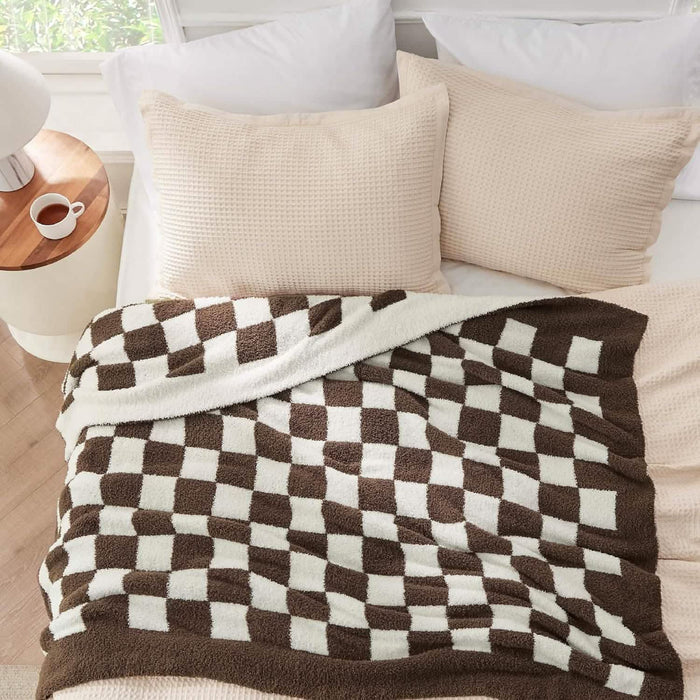 Throw / Checkered Brown