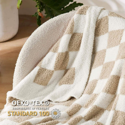 GentleSoft™ Super Soft Reversible Checkerboard Blanket