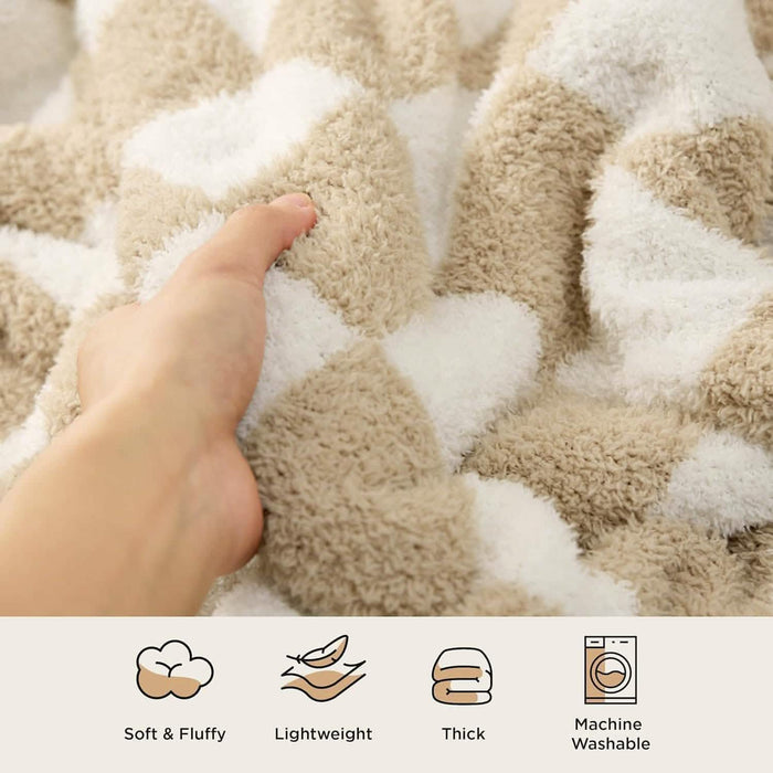 GentleSoft™ Super Soft Reversible Checkerboard Blanket