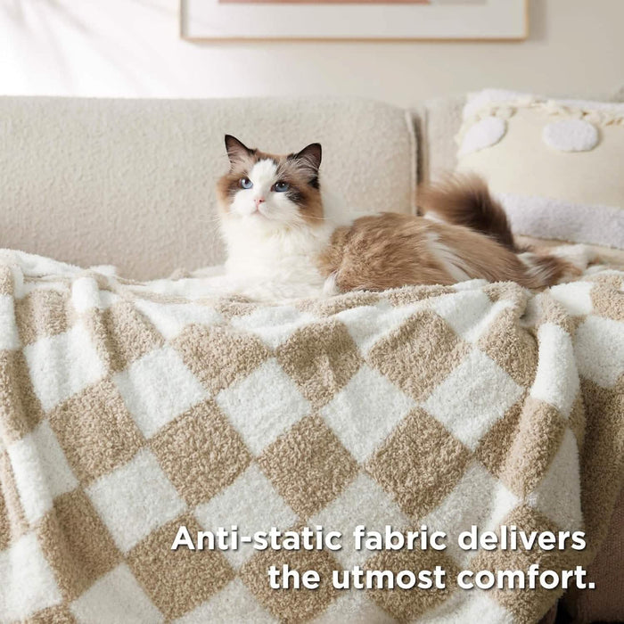 GentleSoft™ Super Soft Reversible Checkerboard Blanket