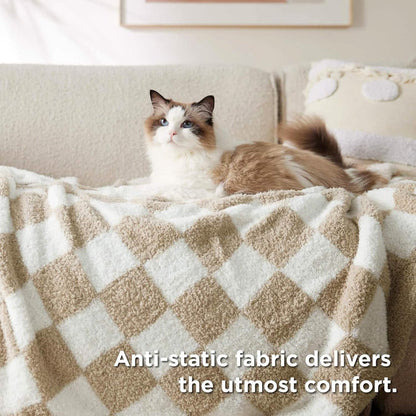 GentleSoft™ Super Soft Reversible Checkerboard Blanket