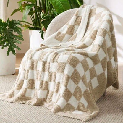 GentleSoft™ Super Soft Reversible Checkerboard Blanket
