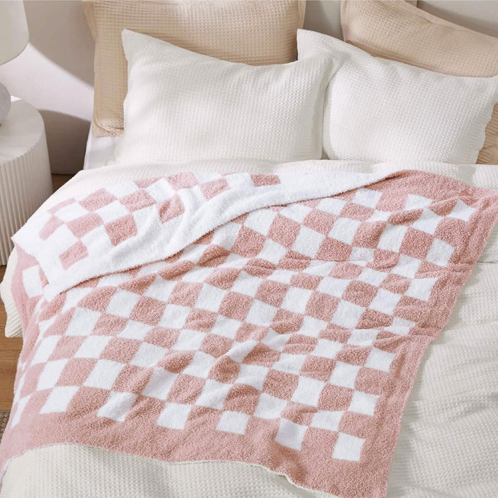 GentleSoft™ Super Soft Reversible Checkerboard Blanket
