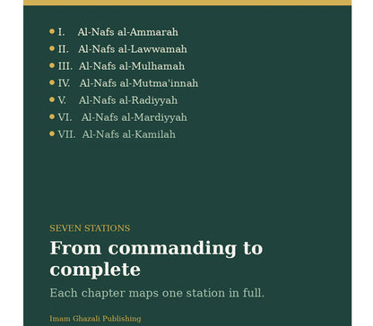 The Ranks of the Soul: Marātib al-Nafs IMAM GHAZALI FOUNDATION