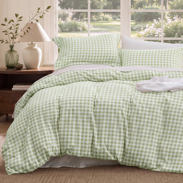 Willow Green Gingham / Queen
