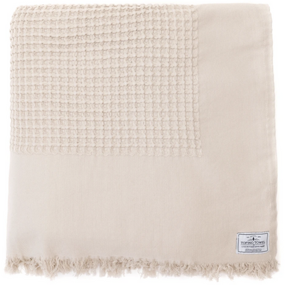 Tofino Towel Co - The Breeze Waffle Bed Cover- Beige