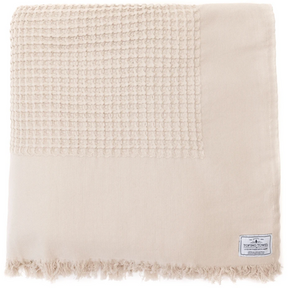 Tofino Towel Co - The Breeze Waffle Bed Cover- Beige
