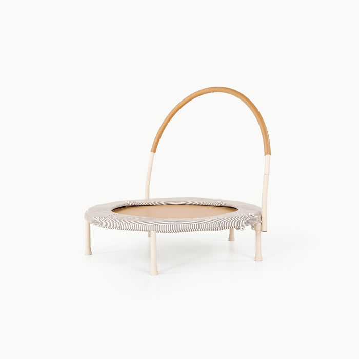 Stone Stripe / Classic@Minimalist kids trampoline designed to fit beautifully in shared living spaces