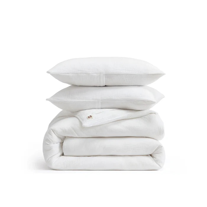 Triple-Layer Cotton Gauze Duvet Cover Set