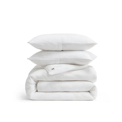 Triple-Layer Cotton Gauze Duvet Cover Set