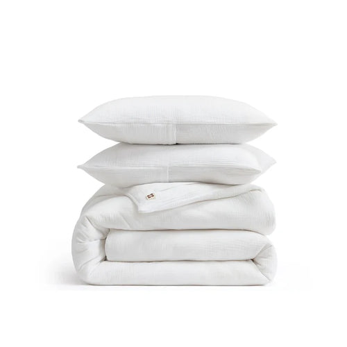 Triple-Layer Cotton Gauze Duvet Cover Set