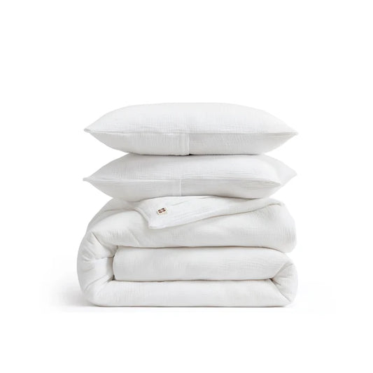 Triple-Layer Cotton Gauze Duvet Cover Set