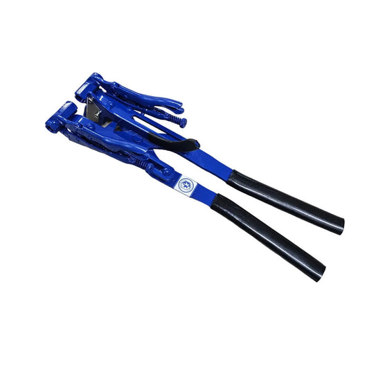 Two Hand 5/16" Tubing Fitting Machine w/Cutter (blue)