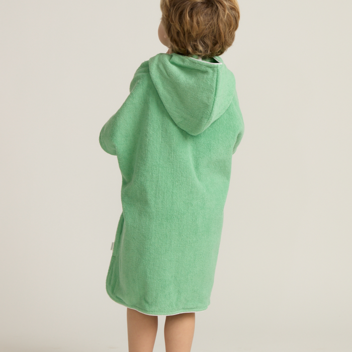 unisex gustavia green hooded towel coverup